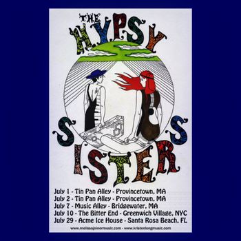 The Hypsy Sisters tour poster. Artwork by C. Stefan Morrisette

