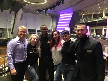 The creative and production team for Starwater on Quantum of the Seas
