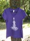 Purple Women's V-neck. 