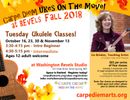 Multi-Age Intro Beginner Ukulele Class at Revels in October: Tuesdays 3:30-4:15