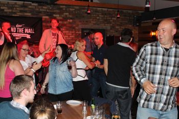 Lots of dancing At Behind the Wall Falkirk 5th September
