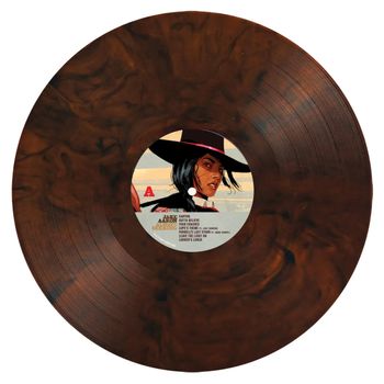 Always Seeking on Amber Vinyl.  "The amber reminds me of strong tobacco, or the wood on the handle of an pistol in the Old West"
