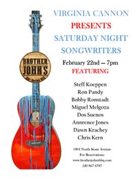 Virginia Cannon Presents Saturday Night Songwriters!