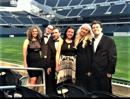 Who Knew plays wedding at Soldier Field