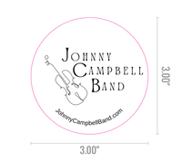 Johnny Campbell Band round sticker