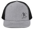 Heather Grey and Black Trucker