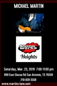 MICHAEL MARTIN Solo @ Stone Werks - Lincoln Heights