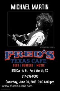 MICHAEL MARTIN solo @ Fred's Texas Cafe 