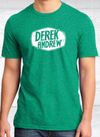 Derek Andrew Logo T-Shirt - Heather Green w/white logo