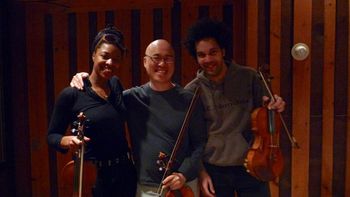 With Mazz Swift, Curtis Stewart - Anthony Braxton opera recording session
