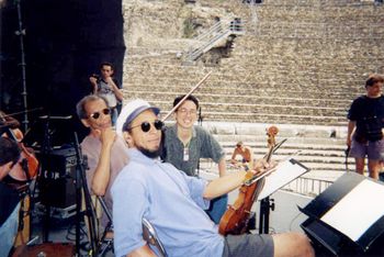 with Charles Burnham, Leroy Jenkins in Henry Threadgill's Society Situation Dance Band, Verona, Italy
