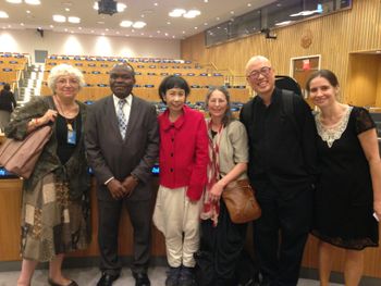 with Yoshiko Chuma, Patricia Parker and diplomats @ the U.N.
