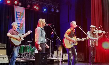 With Laurelyn Dossett and Jeffery Dean Foster at the Haw River Ballroom
