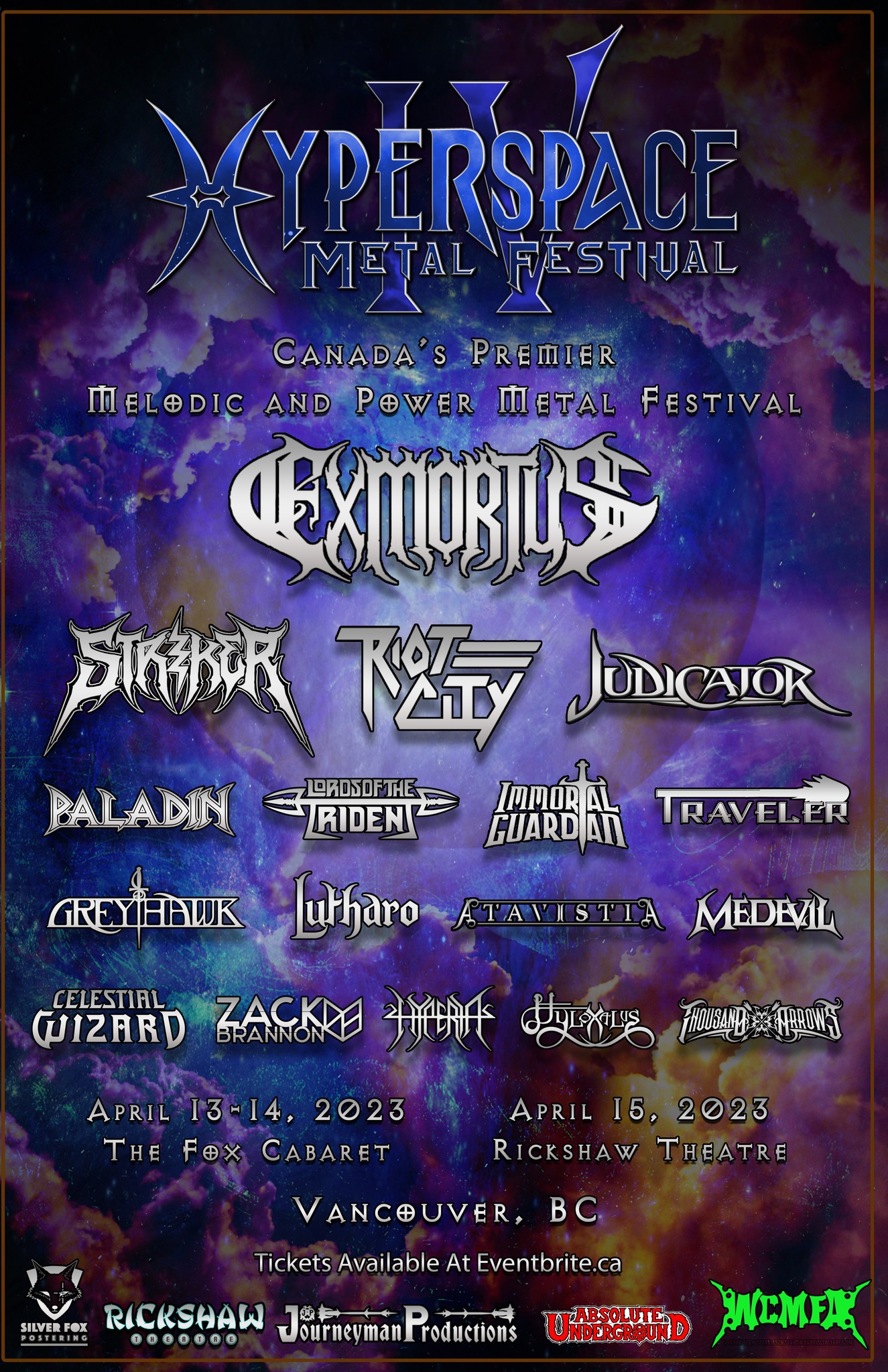 Exmortus at Hyperspace Metal Festival @ Rickshaw Theatre - Apr 15 2023,  7:00PM