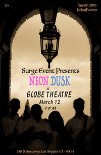 Neon Dusk at The Globe Theatre