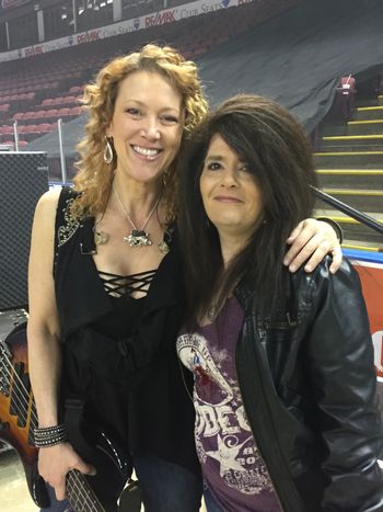 Getting a selfie with CCMA base player Lisa Dodds
