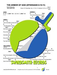 The Armor of God (Ephesians 6:10-11) - Chord Chart