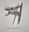 Men's Sand Piano Hands TShirt