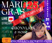 Live Stream Ebonylion & Friends New Year's Eve Mardi Gras Masquerade Ball