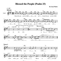 Blessed the People (Psalm 33) - Guitar/Vocal PDF