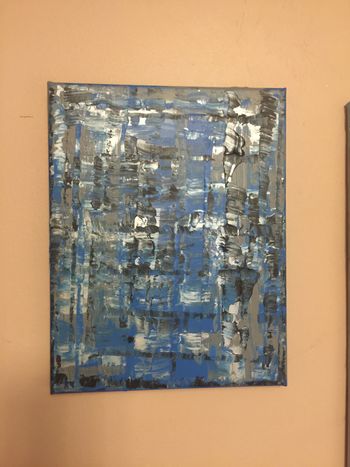 Small black and blue 14 x 11

