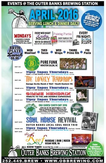 2016 4 22 Zack Mexico plays Earth Day on the OBX at Outer Banks Brewing Station
