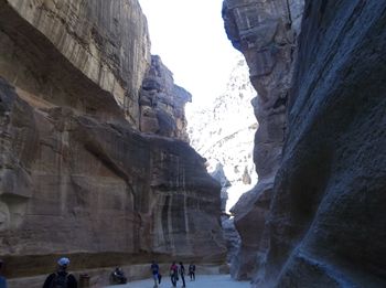 Looking up thru the crevice
