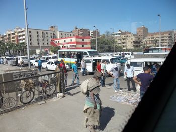 Busy street in Cairo
