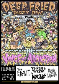 KNOXVILLE TN *Voice Of Addiction *Tony & Gravel *Reckless Threat *Mortars *Mister Disaster at Brickyard