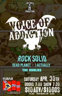 ALL AGES - Voice Of Addiction (chicago) Rock Solid, Dead Planet, I Actually, The Kuhlies