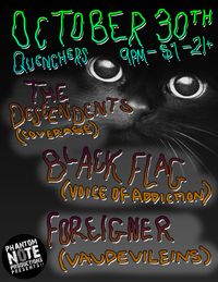 CHICAGO The Descendents / Black Flag / Foreigner @ Quenchers!!
