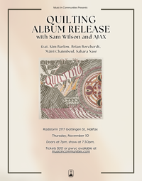 Quilting Album Release in Halifax