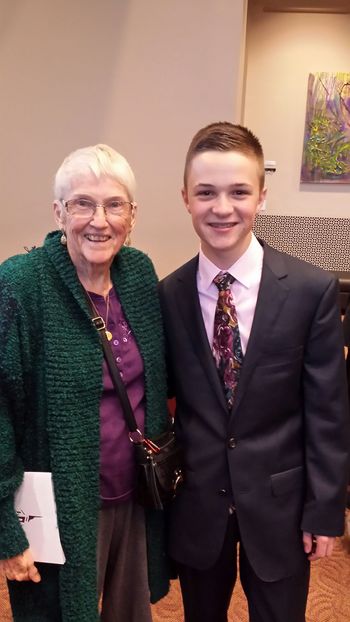 A very special fan Mrs. Mary McGlasson
