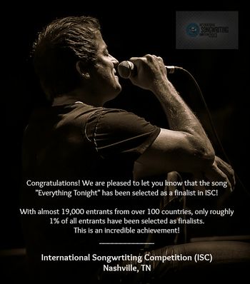 Finalist 2013 ISC International Songwriting Competition
