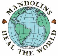 Mandolins Heal The World case sticker