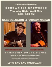 Songwriter Showcase Woody Moran & Carl Soloman
