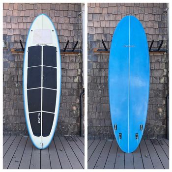 $1,000 w/ paddle & fins - USED - Custom shaped Russo SUP. 9ft
