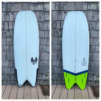 $375 - 5’7” x 22 3/4 x 2 5/8 - FCS2 fin boxes
