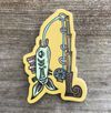 Fishing Pole (ZuhG art) sticker