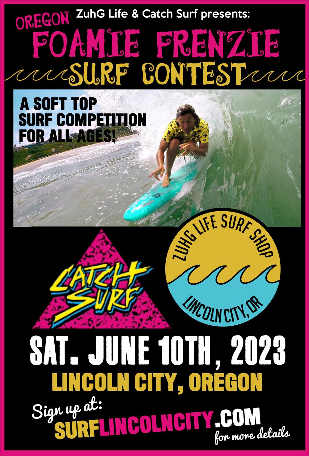 Click the Foamie Frenzie poster to REGISTER NOW! 