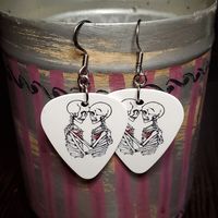 Hearts On Fire Guitar Pick Earrings