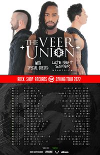 THE VEER UNION "The Rock Shop Records Spring Tour" 2022