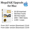 MegaPak Upgrade for Mac (from older than 2018)