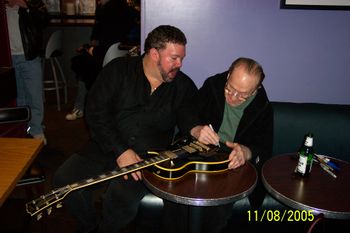 Les Paul signing my Paul
