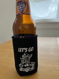 DASH beer koozie