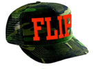 Camo/Orange Flip Hat