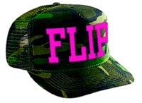 Camo/Pink Flip Hat