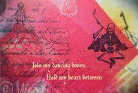 "Join my dancing bones, Hold my heart between"  - Postcards ~ Set of 10