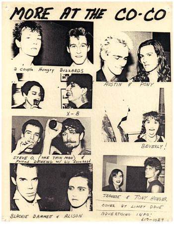 Underground punk venue in downtown LA 1983.  Vince Conrad & Git Smart in upper left.
