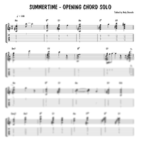 Summertime - Opening Chord Solo